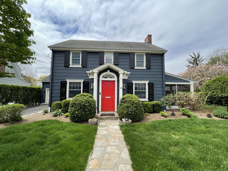 Simpson Entry Door Painted Red Exterior